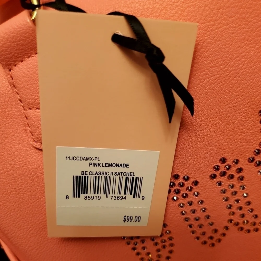 Juicy Couture Purse Satchel Pink Lemonade NWT